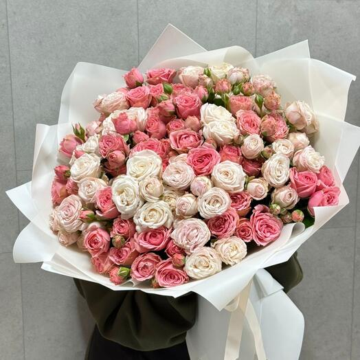 Букет из роз🩷🌼💐