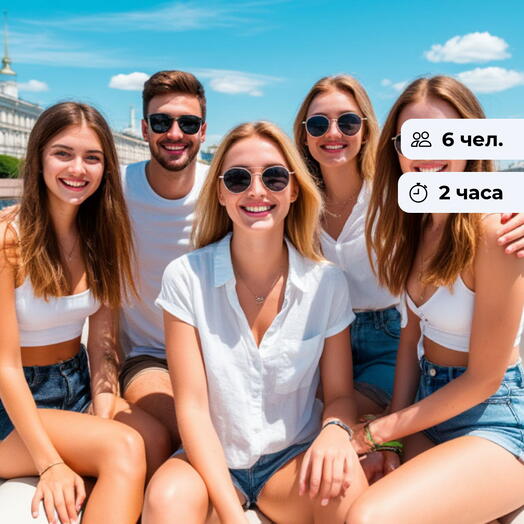 Город с воды.  Прогулка на катере по каналам к Петропавловской крепости и Авроре