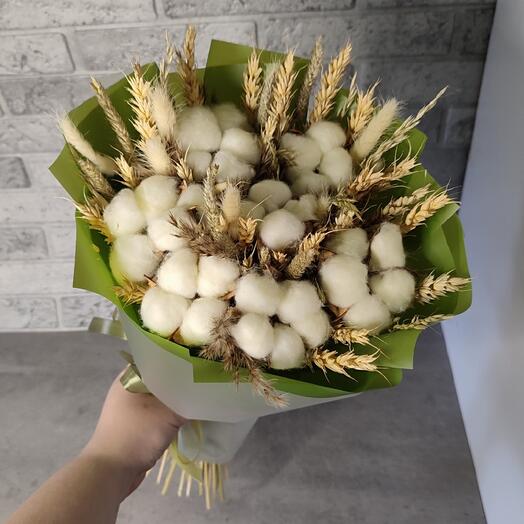 Букет из сухоцветов "Айвори"