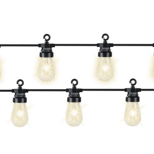 Электрогирлянда "Уютные лампочки-капли", 20 тёплых белых LED-ламп, 9.5+5 м, к