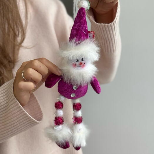 Новогодняя игрушка (тканевая)