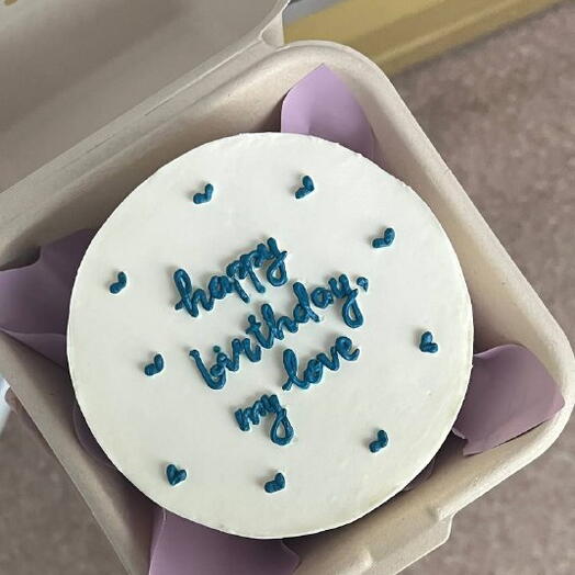 Бенто торт парню/мужу "happy birthday,my love"