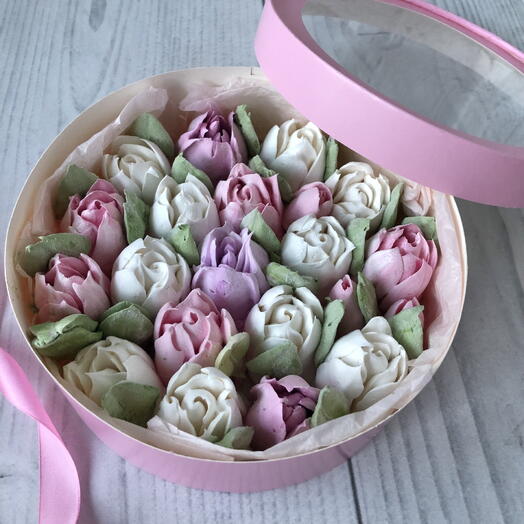 Зефирный букет оригинальный подарок для мамы / съедобный букет сюрприз на праздник