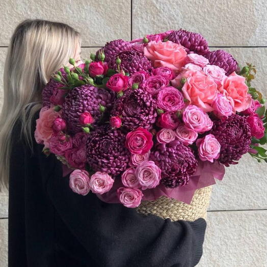 КОРЗИНА БУРГУНДИ ПРЕМИУМ