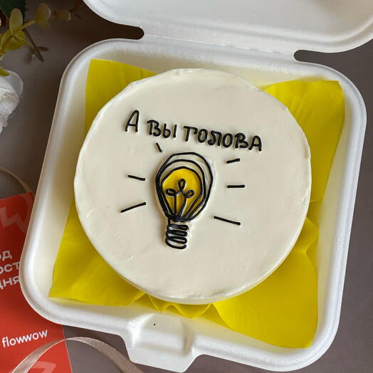 Бенто торт лампочка