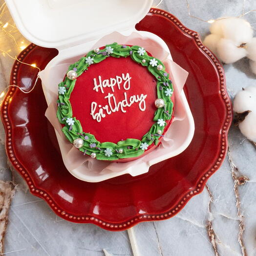 Бенто торт Happy birthday декабрьский