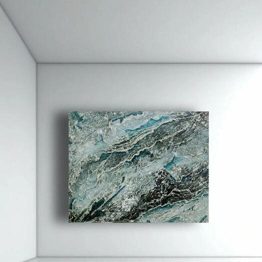 Картина интерьерная фактурная абстракция  синий