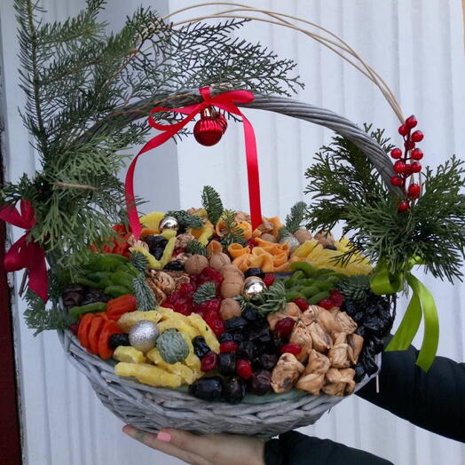 Корзина с сухофруктами L