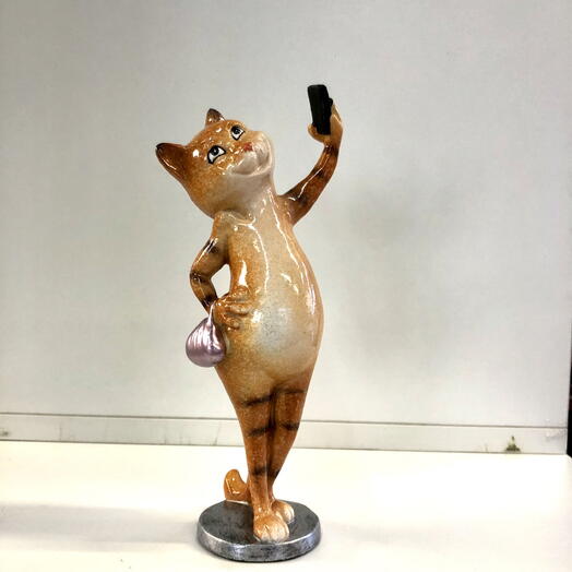 Статуэтка,, Кошка селфи,, 😽