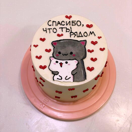 Бенто торт с котиками