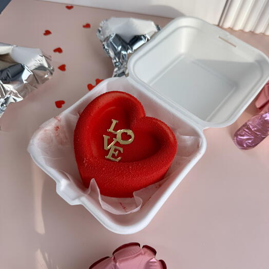 Муссовый клубничные бенто торт Love
