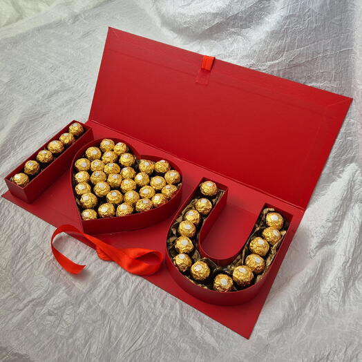 Конфеты Ферреро в Премиальной коробке I LOVE U Ferrero Rocher