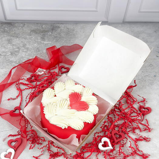 Red Velvet Bento Heart Cake