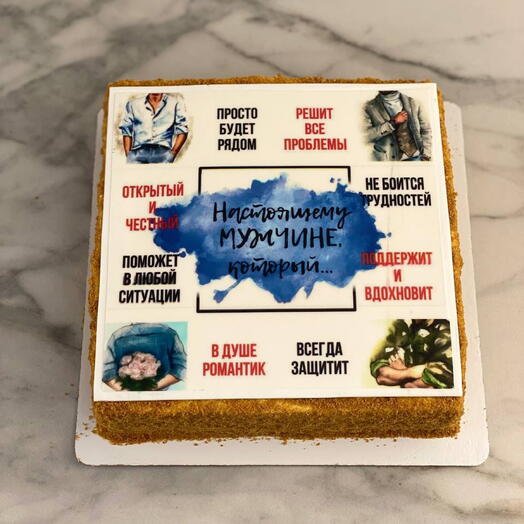 Торт мужчине на 23 февраля