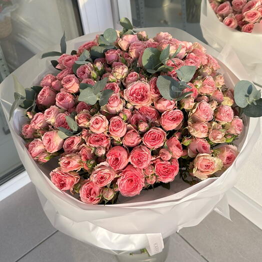 Букет из кустовых роз Пинкс