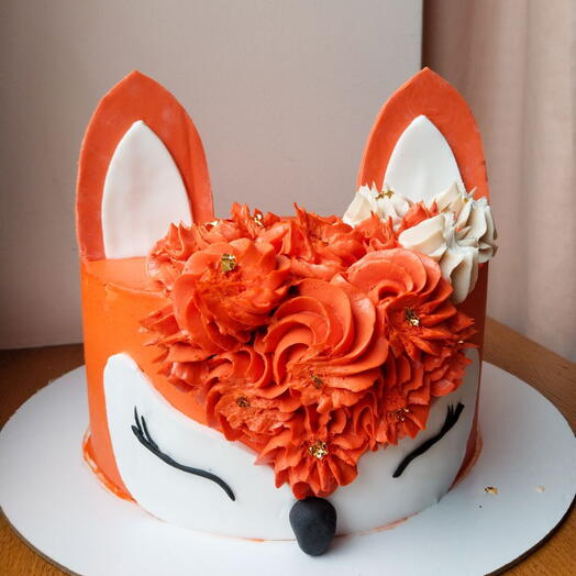 Веган детский торт лиса без глютена без лактозы