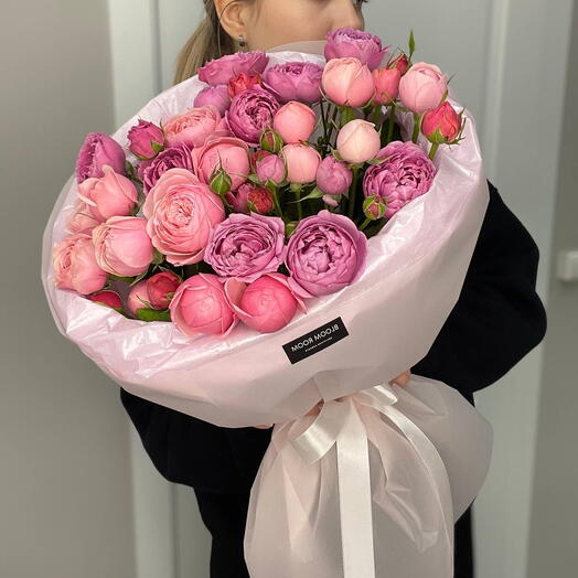 Малиновый закат Bloom Room «Большой выбор букетов в профиле магазина»