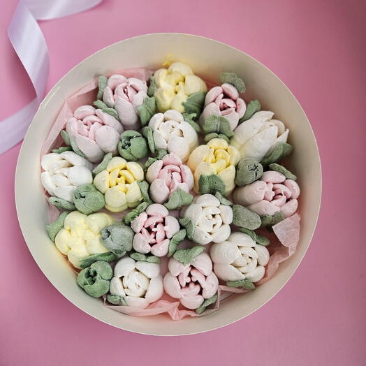 Тюльпаны зефирные в подарок