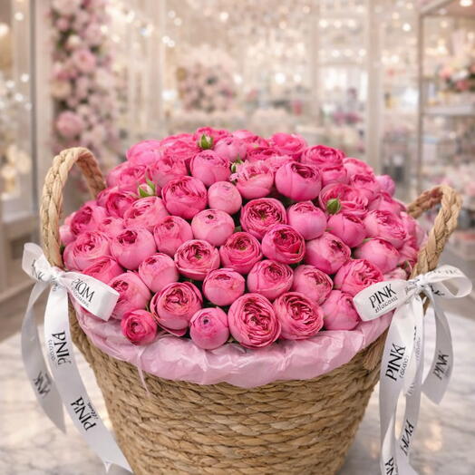 Кашпо XL с кустовыми розами