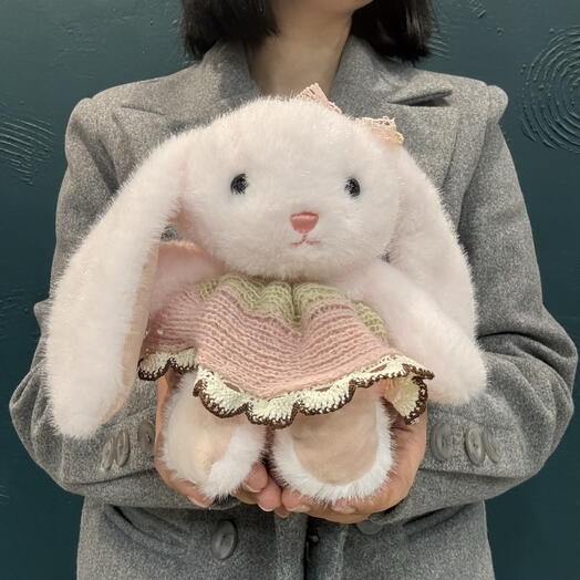 Мягкая игрушка розовая зайка💝