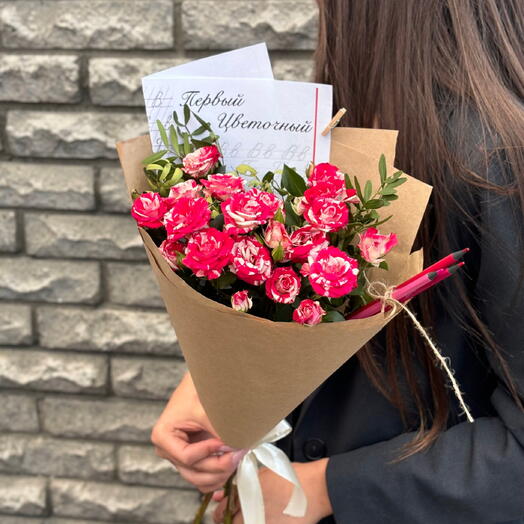 Букет "Розы для учителя" 🌹