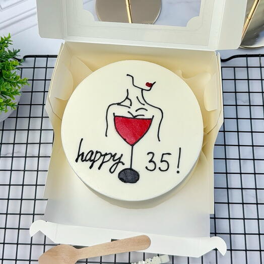 Бенто-торт на день рождения,юбилей, девушке, женщине, Happy Birthday 35