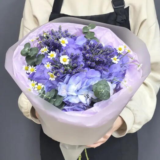 Букет с гортензией 💜