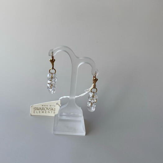 Серьги с сверкающими стразами Swarovski