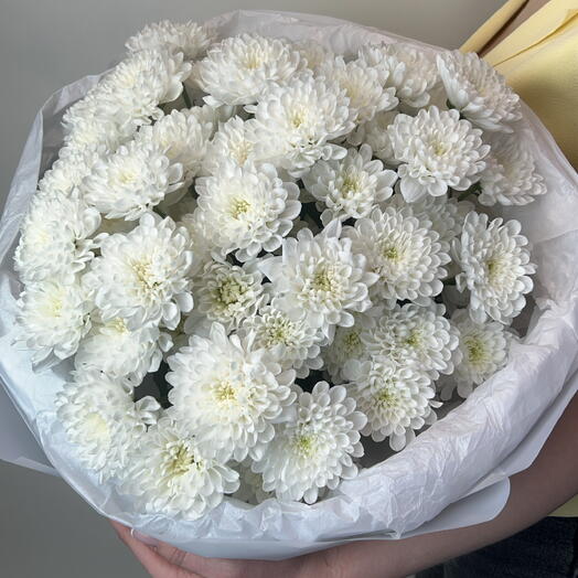 Букет из 9 кустовых хризантем