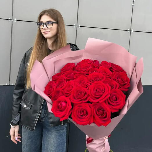 Красные розы букет