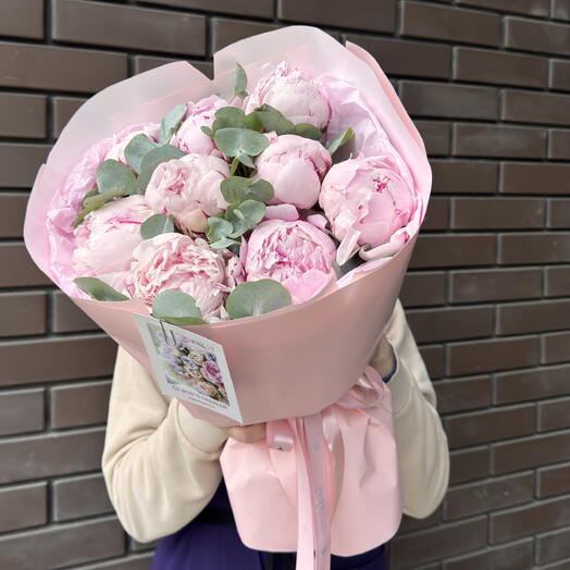 Букет с пионами 💜