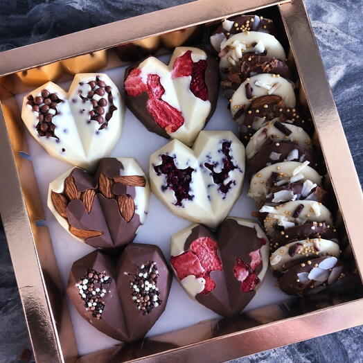 Luxury Chocolate Hearts Gift Box