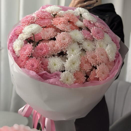 Микс из 15 хризантем