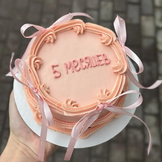 Бенто-торт с рюшами ко Дню Рождения 💓