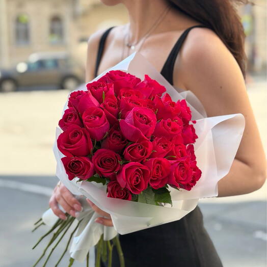 Букет из 35 кенийских роз