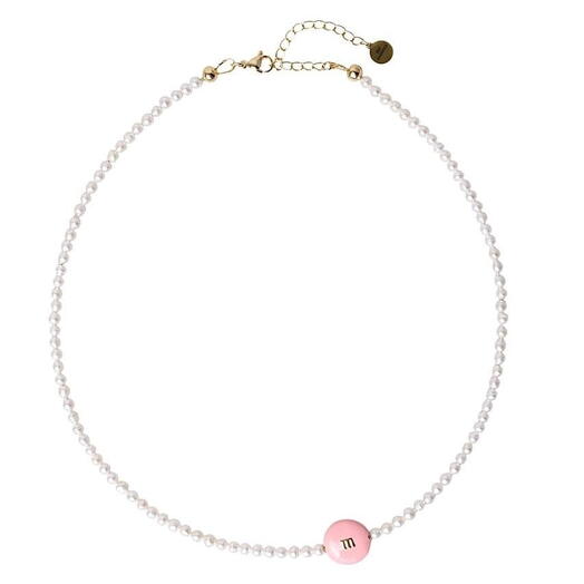 КОЛЬЕ M light pink small