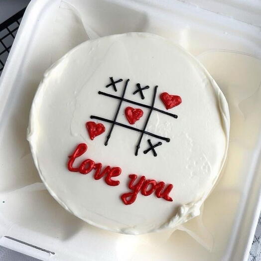 Бенто-торт love you со вкусом на выбор для жены, мужа, любимой девушки, парня от Гранд Депо