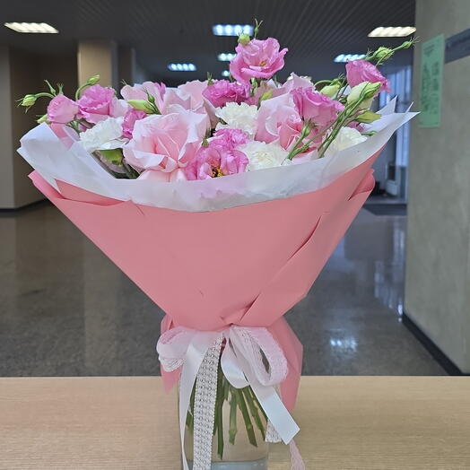 "Розовый фламинго" авторский букет