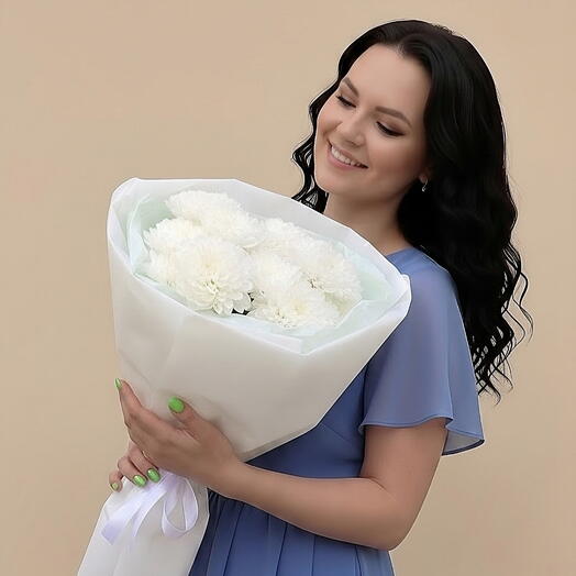Букет из хризантемы Алтай 3шт