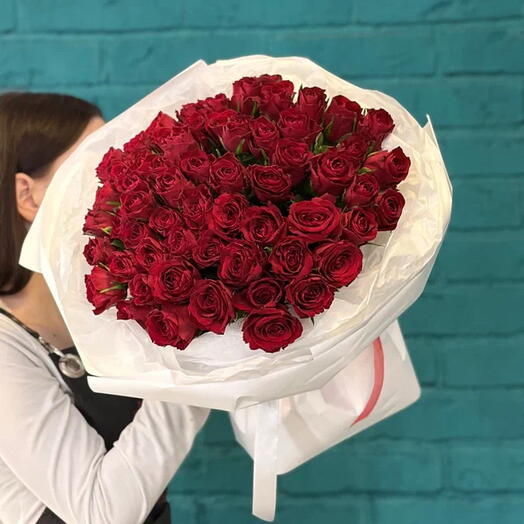 Букет 21 из  51 красной розы