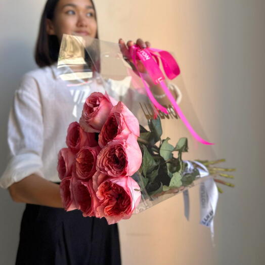 Сумочка "Пионовидные розы Pink Expression"