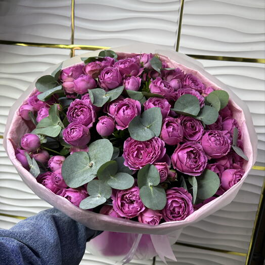 Букет из кустовых пиновидных 💜