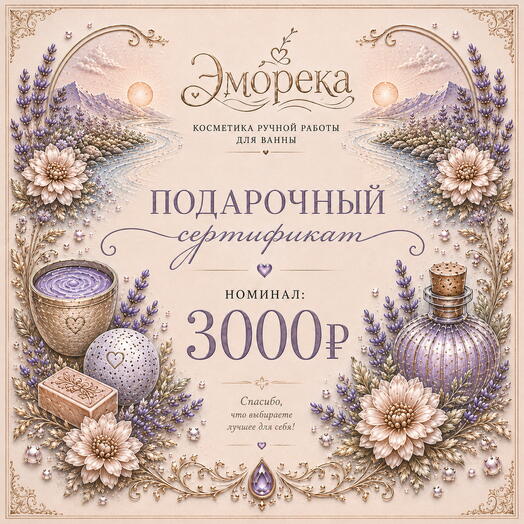 Подарочный сертификат 3000