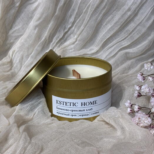 Аромасвеча ESTETIC HOME Бананово-ореховый хлеб