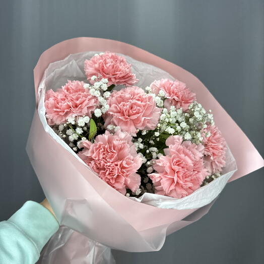 Нежный букет с кружевными гвоздиками 🌸😻