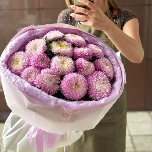Букет с астрами 🌸