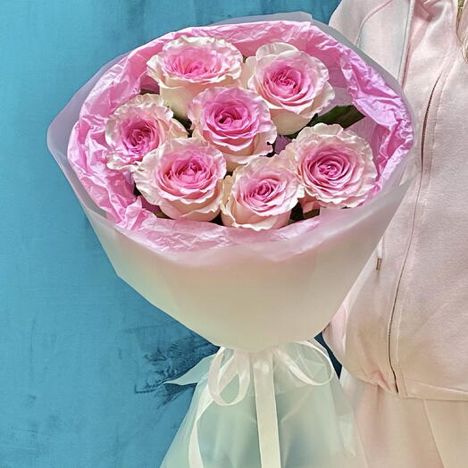 Розовые розы🌸
