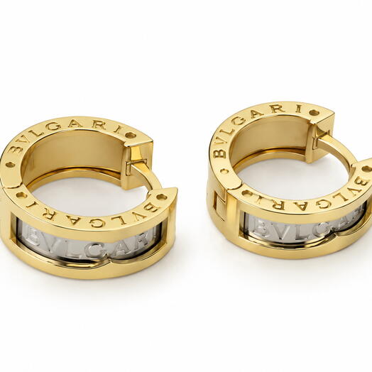 Серьги золото 585 BVLGARI