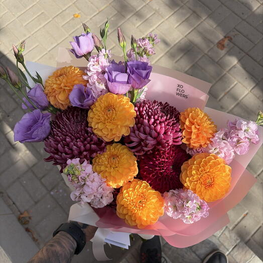 Букет «Осенние ароматы цветов» от XOFLOWERS