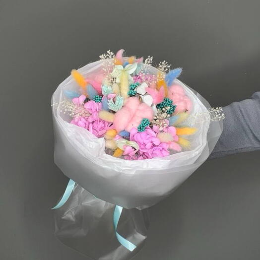 Букет из сухоцветов нежный 🍬
